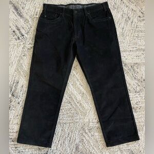 NWT Haggar Clothing Straight Fit Dark Gray Corduroy Pants Men’s size 36x30